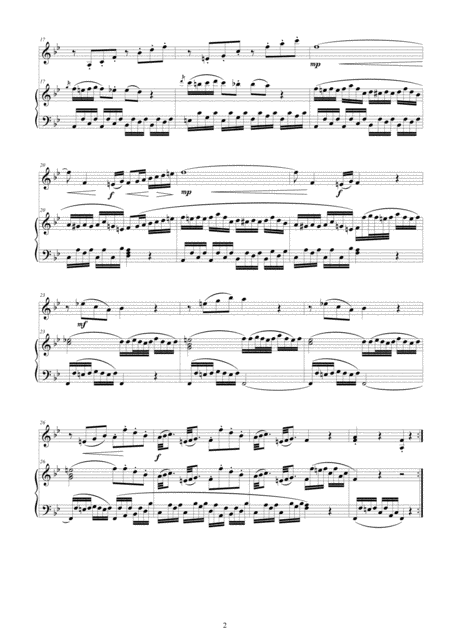 Mozart Violin Sonata No 3 In B Flat Major Kv 8 For Violin And Piano Score And Part Page 2