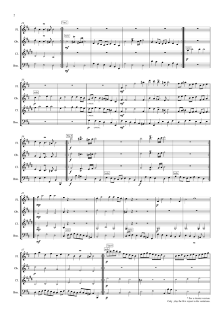 Mr Beveridges Maggot Theme And Variations Wind Quartet Page 2
