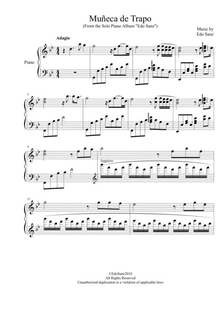 Mueca De Trapo Solo Piano Page 2