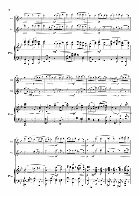 Murray Bach Gavotte In G Minor 2nd Flute Part New Piano Part Suzuki Bk 2 Page 2