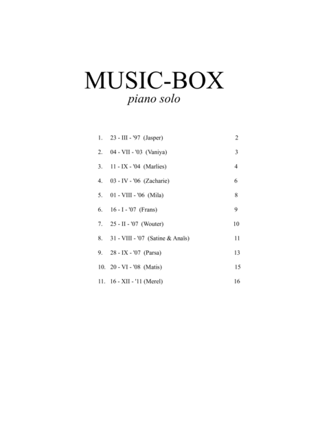 Music Box Page 2