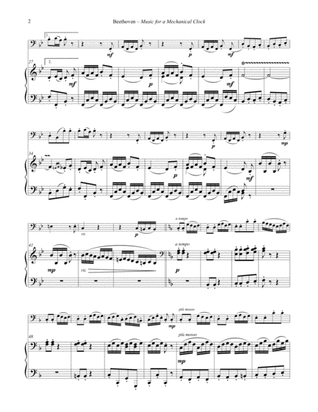 Music For A Mechanical Clock For Tuba Or Bass Tromobne And Piano Page 2