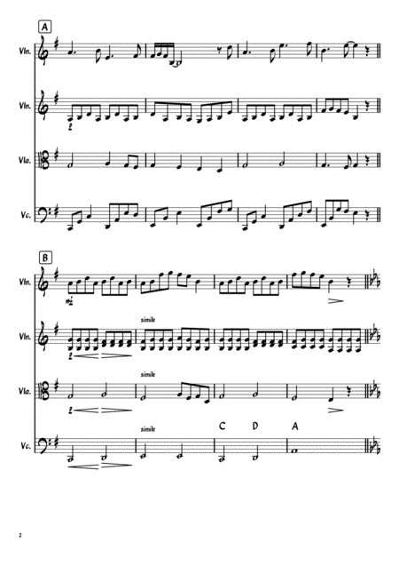 Music For The Sadness Of Xion X Vector To The Heavens For String Quartet Page 2