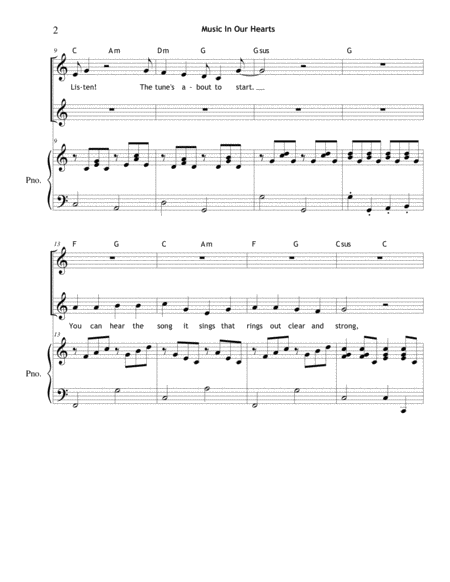 Music In Our Hearts Sa 2 Part Page 2