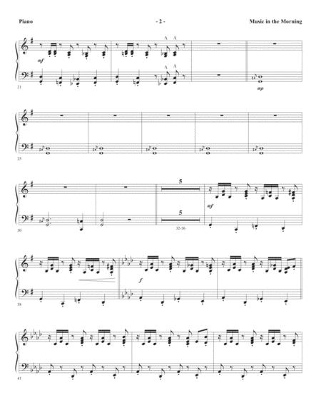 Music In The Morning Piano Page 2