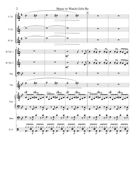 Music To Watch Girls By Small Jazz Band Arrangement Page 2