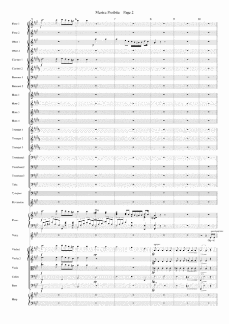 Musica Proibita Tenor Voice And Orchestra Page 2