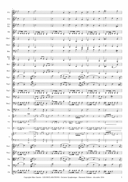 Musical Hugs Les Dclarations Original Composition For Full Orchestra Page 2