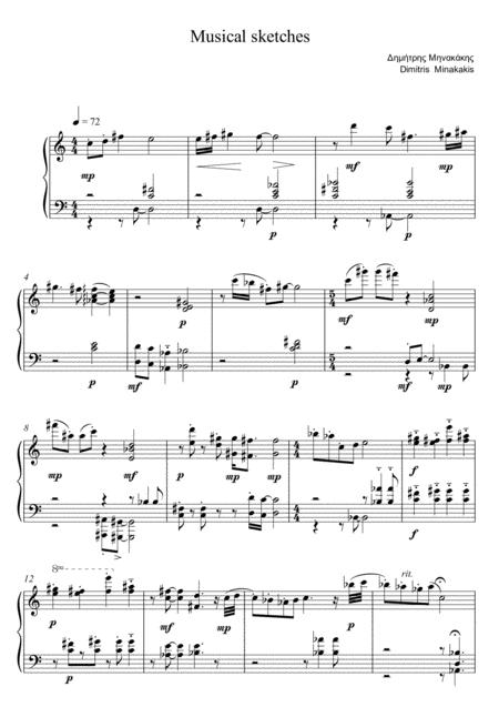 Musical Sketches For Solo Piano Page 2