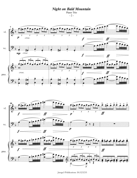 Mussorgsky Night On Bald Mountain For Piano Trio Page 2