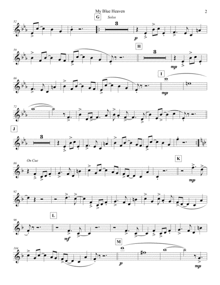 My Blue Heaven Bass Flute Page 2