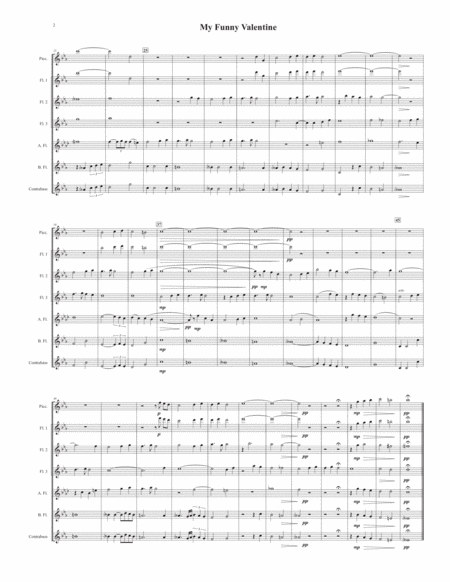 My Funny Valentine For Flute Choir Page 2