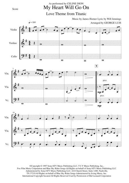 My Heart Will Go On For Trio String Page 2