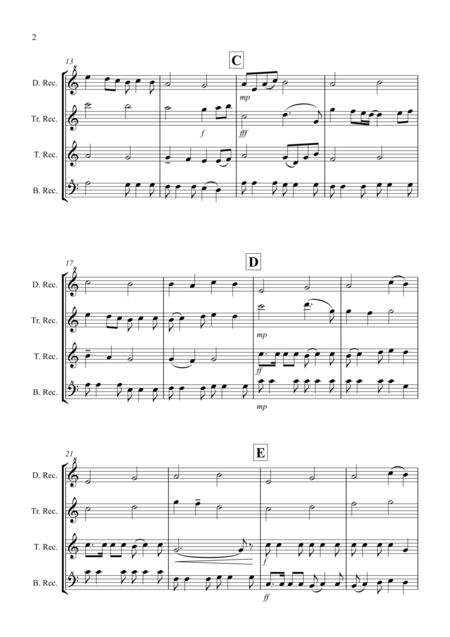 My Heart Will Go On Love Theme From Titanic For Recorder Quartet Page 2