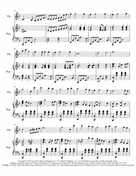 My Heart Will Go On Piano Violin Duet Page 2