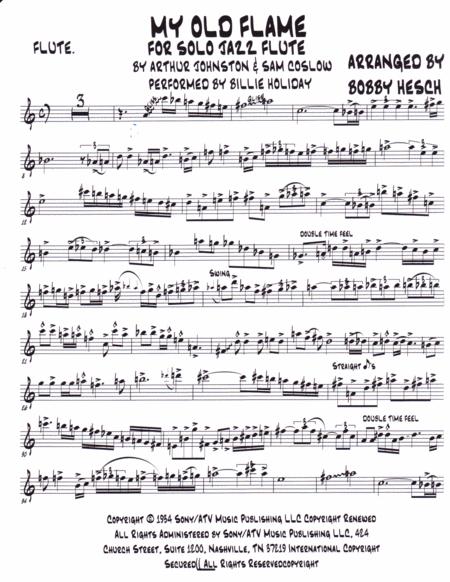 My Old Flame For Solo Jazz Flute Page 2