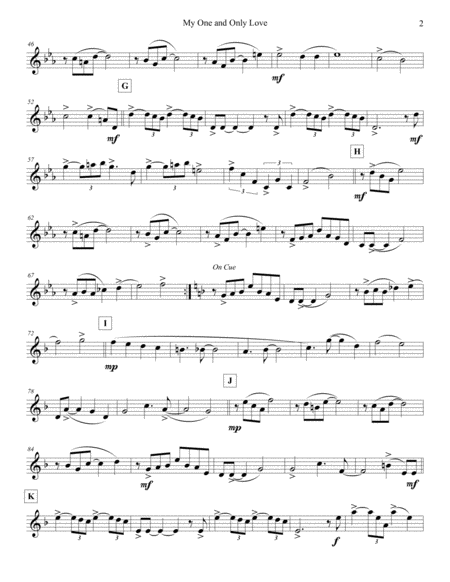 My One And Only Love Bass Flute Page 2
