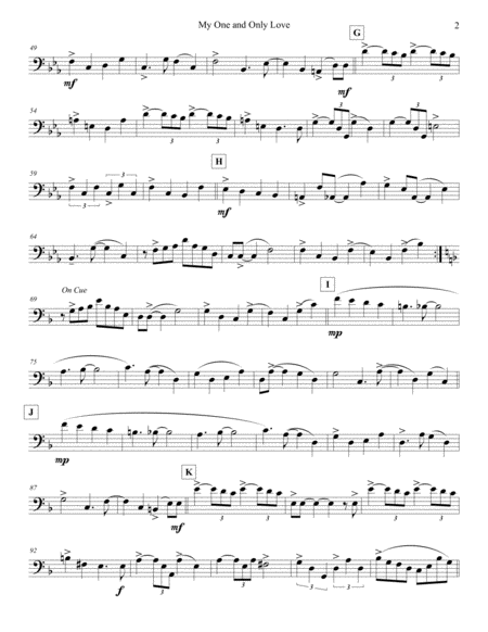 My One And Only Love Strings Bass Page 2