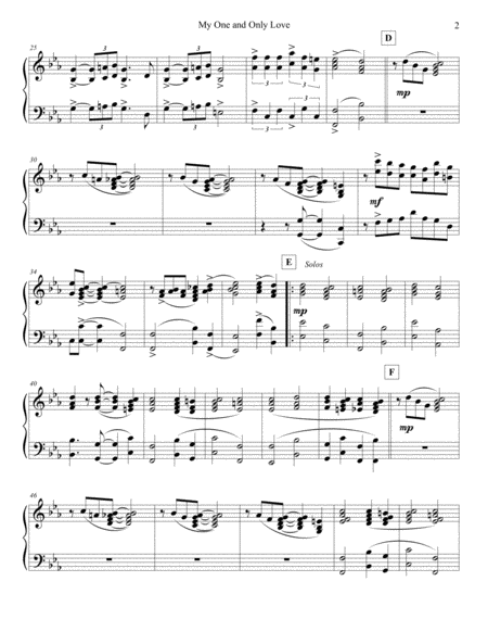 My One And Only Love Strings Electric Piano Page 2