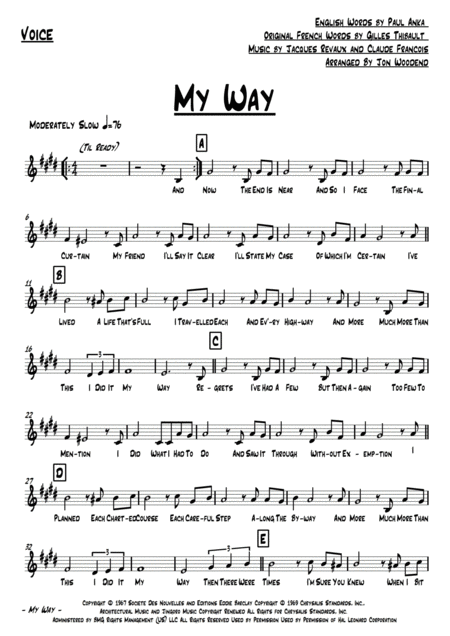 My Way 8 Piece Band Page 2