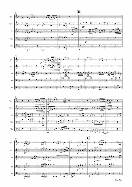 My Way Sinatra Brass Quintet Page 2