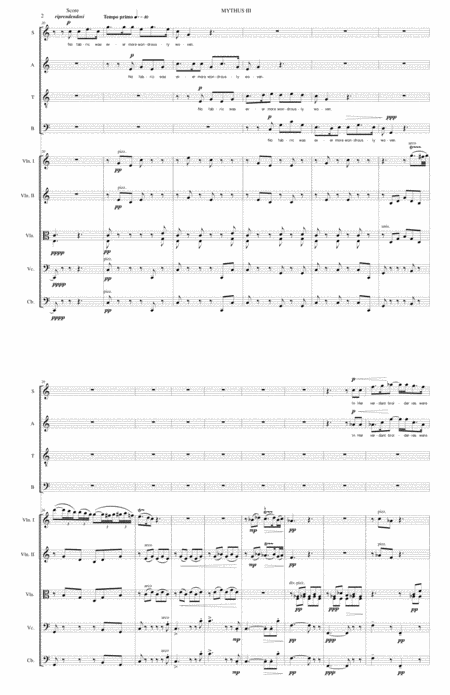 Mythus For Choir And String Orchestra Stanza 3 Page 2