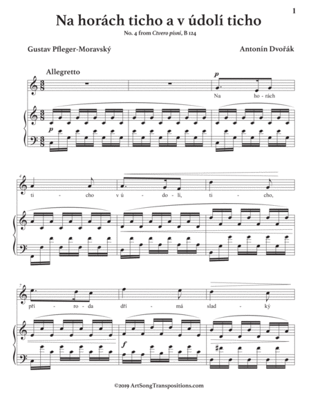 Na Horch Ticho A V Dol Ticho Transposed To C Major Page 2