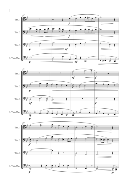 National Anthem Of Canada For Trombone Quartet Suitable For All Grades Page 2