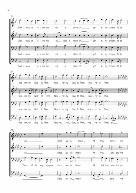 Nearer My God To Thee For Choir Ttbb Acapella Page 2