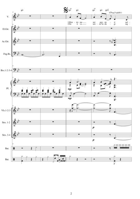 Nella Mia Anima Ballad For Voice And Orchestra Page 2