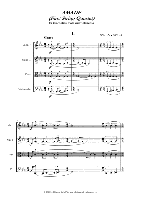 Nicolas Wind Amade 1st String Quartet Page 2