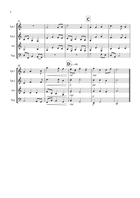 Nimrod From The Enigma Variations For Brass Quartet Page 2