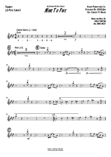 Nine To Five 2 Piece Brass Section Page 2