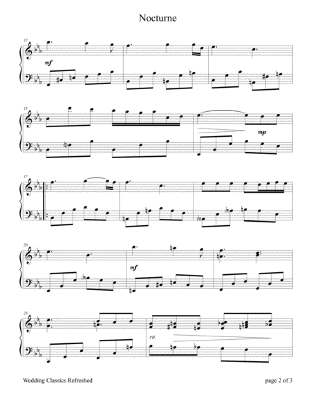 Nocturne By Chopin Page 2