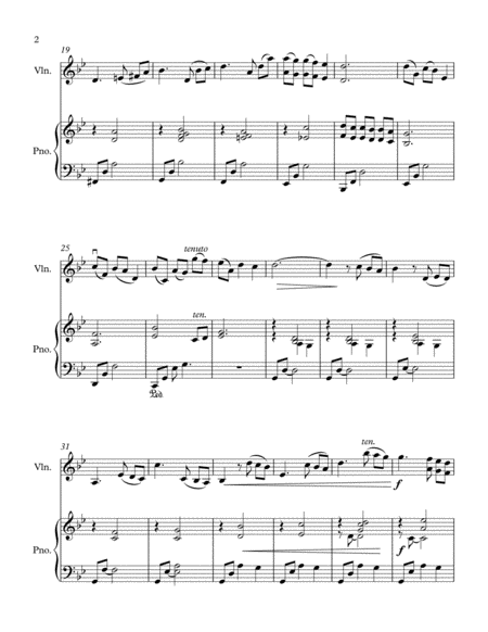 Nocturne For Violin And Piano Page 2