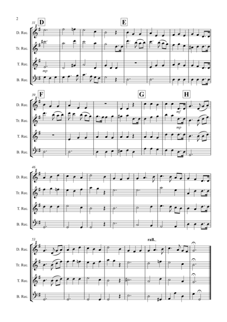 Nocturne From A Midsummer Nights Dream For Recorder Quartet Page 2