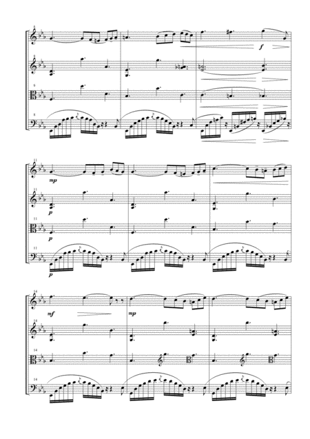 Nocturne From Carmen Suite No 2 For String Quartet Page 2