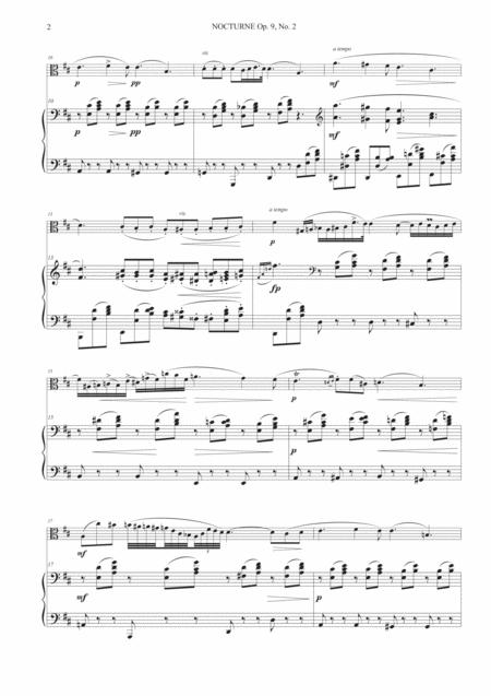 Nocturne Op 9 No 2 For Viola And Piano Page 2