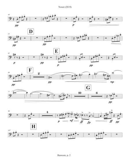 Nonet 2019 For Chamber Ensemble Bassoon Part Page 2