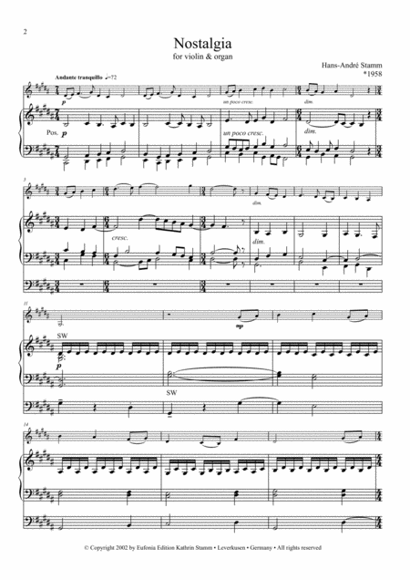 Nostalgia For Violin And Organ Page 2