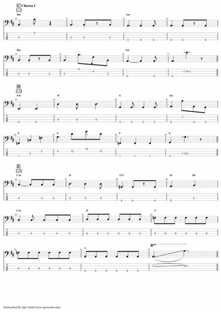 Nothing But Blue Brian May Whit John Deacon Complete And Accurate Bass Transcription Whit Tab Page 2