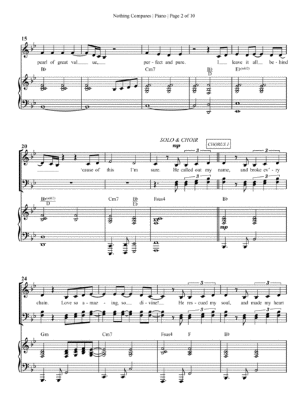Nothing Compares Anthem Piano Accompaniment Page 2