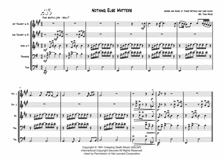 Nothing Else Matters For Brass Quintet Page 2