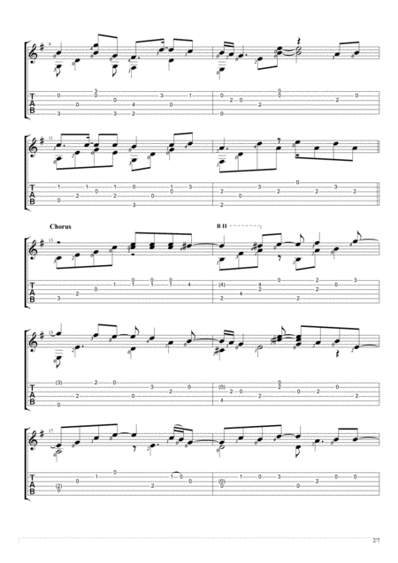 Now And Forever Fingerstyle Guitar Solo Page 2
