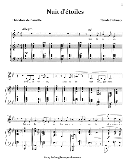 Nuit D Toiles B Flat Major Page 2