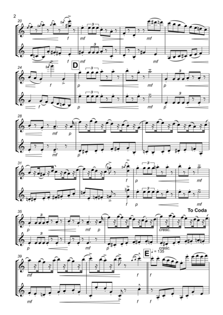 Nutcracker Suite March Violin Duet Page 2