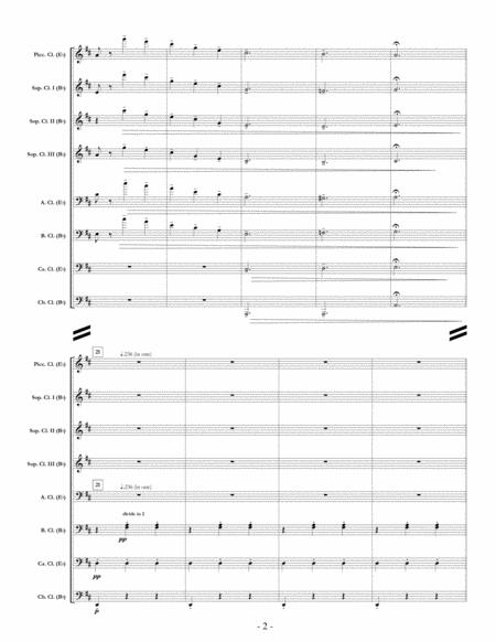Nutcracker Suite Mvt Viii Waltz Of The Flowers For Clarinet Choir Full Score Set Of Parts Page 2