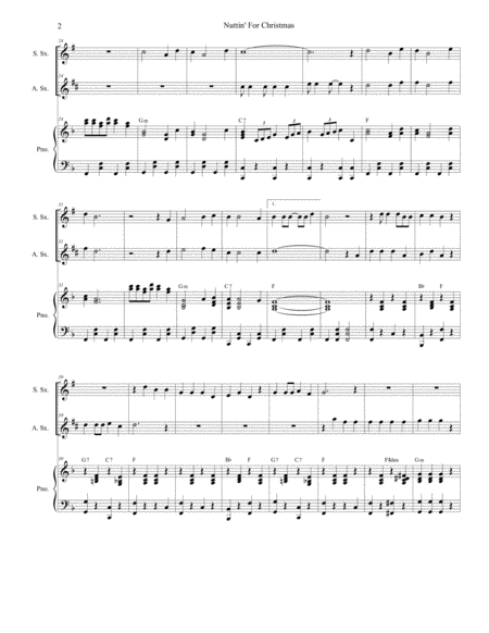 Nuttin For Christmas Duet For Soprano And Alto Saxophone Page 2