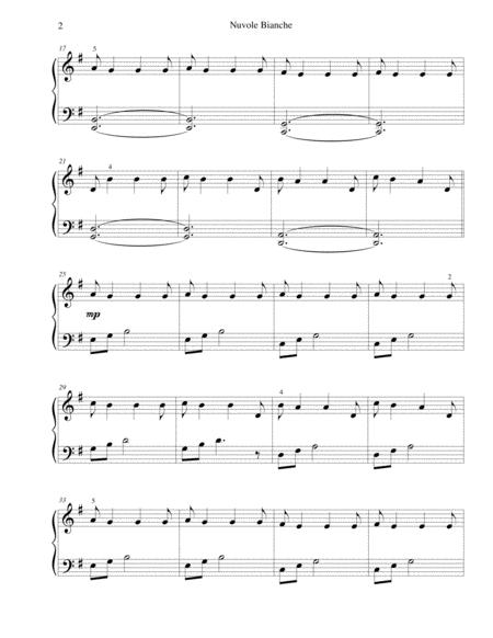 Nuvole Bianche Easy Piano Early Intermediate Page 2