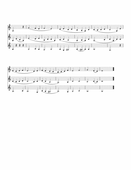 O Come All Ye Faithful Adeste Fideles Easy Clarinets Trio No Register Key Extension Page 2